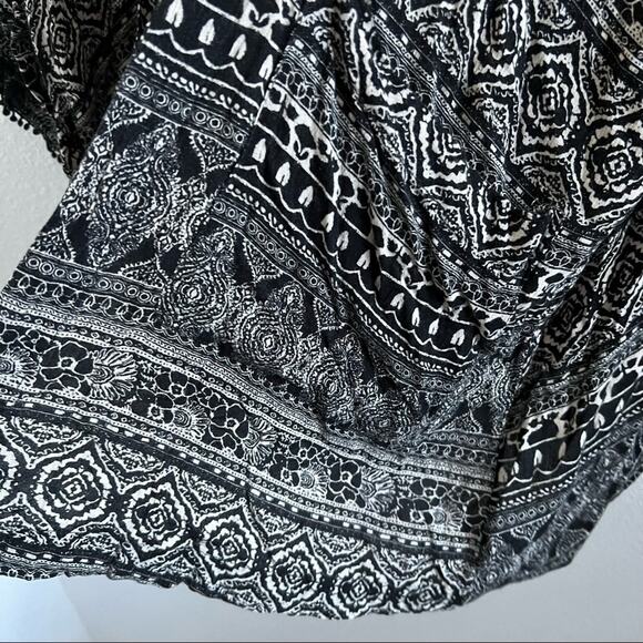 American Eagle Open From Kimono Sweater Multi Print Boho Festival Oversized XS - Picture 4 of 9